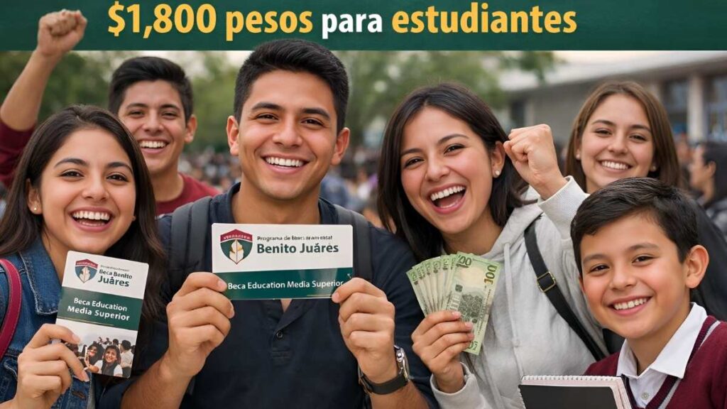 México anuncia beca Benito Juárez de $1,800 pesos para estudiantes — elegibilidad, solicitud y pago en abril 2026