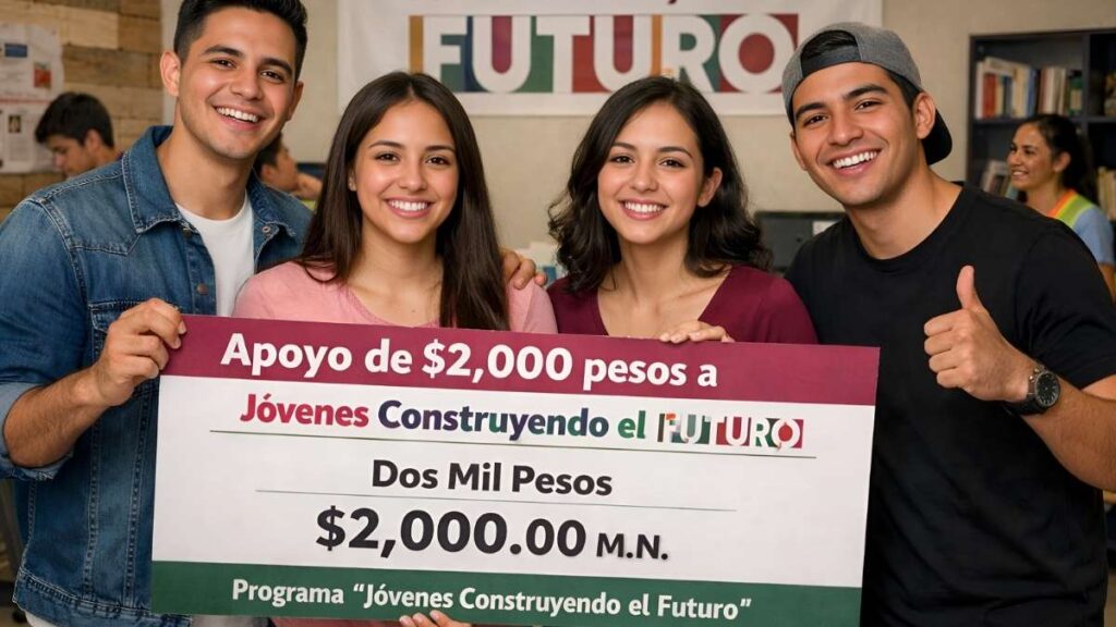 apoyo de $2,000 pesos a jóvenes construyendo el futuro — cómo aplicar y cuándo llega el pago marzo 2026